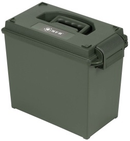 Cutie tip US Ammo Box mare din plastic calibru 50 mm - Oliv