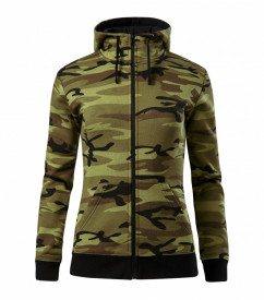 Hanorac camo zipper pentru dama - CCE