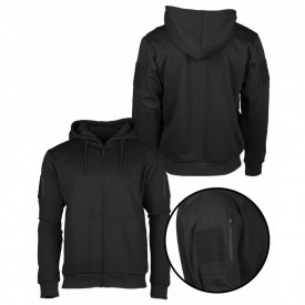 Hanorac tactic cu fermoar - Black