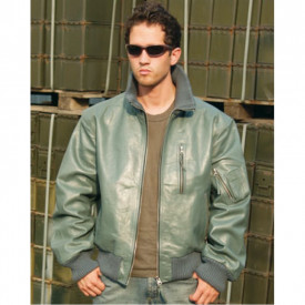 Jacheta aviator BW piele - Gri