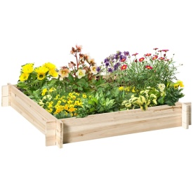 Jardiniera de exterior fara baza si cu structura de blocare 100x100x16cm