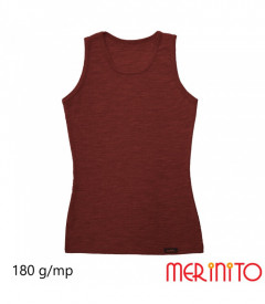 Maiou dama Merinito Rib Pointelle 100% lana merinos - Maro