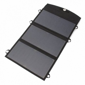Panou solar 18V - 40W, pliabil, portabil, cu 2 porturi USB + port USB tip C + Cablu DC