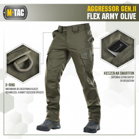 Pantaloni Aggressor Gen II Flex - Oliv