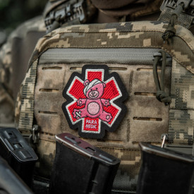 Patch M-Tac Paramedic Bear brodat - Negru 