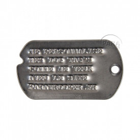 Placute personalizate ORIGINALE US (Dog Tag) WW2