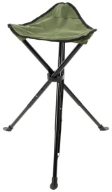 Scaun pliabil telescopic cu 3 picioare - Oliv