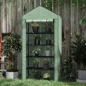 Sera pentru balcon si terasa din otel si PE 193x90x49 cm - Verde