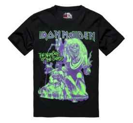Tricou Brandit Iron Maiden Number Of The Beast I - Negru