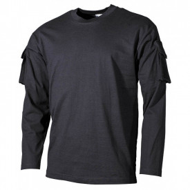 Tricou tactic maneca lunga combat - Negru
