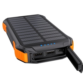 Acumulator extern Choetech solar cu incarcare inductiva 10000mAh Qi 5W (B659)