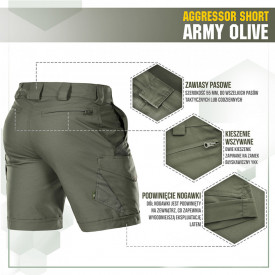 Bermude Aggressor Short - Oliv
