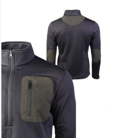 Bluza Thermo Fleece Zip - Negru