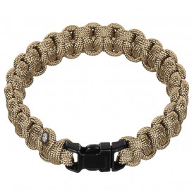 Bratara paracord - Coyote