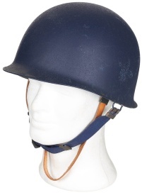 Casca belgiana M51 cu interior din plastic - Albastra