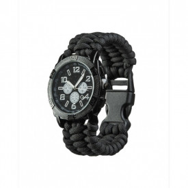 Ceas paracord Mil-Tec - Negru