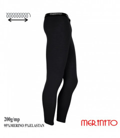 Colanti barbati Merinito 200g 95% lana merinos 5% elastan - Negru