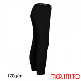 Colanti copii Merinito 170g lana merinos - Negru