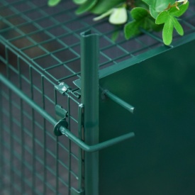 Cusca capcana pentru animale cu usa dubla 100x25x28 cm - Verde
