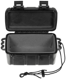 Cutie impermeabila din plastic cu protectie interioara - Negru