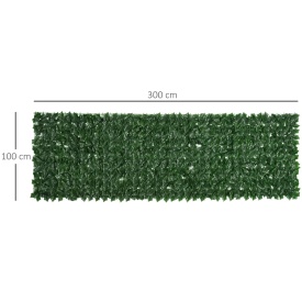 Gard artificial 3 x 1 m - Verde inchis
