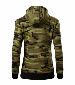 Hanorac camo zipper pentru dama - CCE