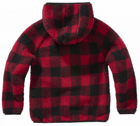 Hanorac teddyfleecejacket copii Brandit - Negru rosu