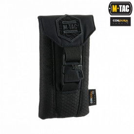 Husa smart phone medie Elite Hex - Negru 