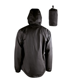 Jacheta impermeabila Quick Pack - Negru