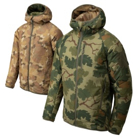 Jacheta reversibila cu gluga Helikon-Tex Reversible Wolfhound Hoodie - Mitchell Camo Leaf/Mitchell Camo Clouds