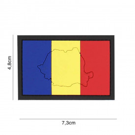 Patch 3D PVC Romania harta