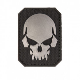 Patch craniu 3D - Negru