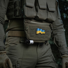 Patch M-Tac Battle Flag of Ukraine brodat 2 - Oliv