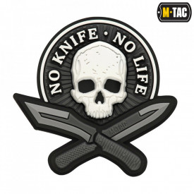 Patch M-tac No Knife - No Life 3D PVC - Negru