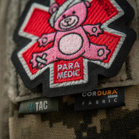 Patch M-Tac Paramedic Bear brodat - Negru 