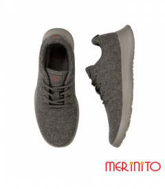Sneakers barbati Merinito boiled merino - Gri
