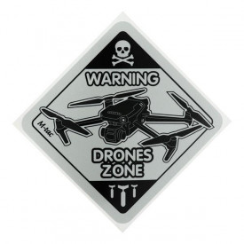 Sticker M-Tac Drone Zone reflectorizant - Large