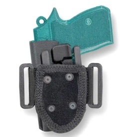 Toc pistol Carpati din kydex cu prindere pe centura 5 cm, nivel retentie 2 - Negru