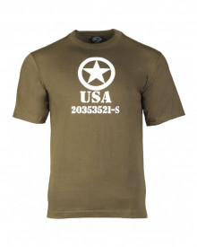 Tricou barbati allied star - Oliv