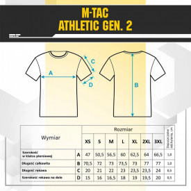 Tricou sweat wicking Athletic Gen II M-Tac - Negru