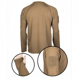 Tricou tactic quickdry maneca lunga - Coyote