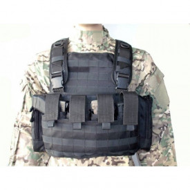 Vesta TYR chest rig cu camel back - Negru