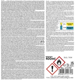 Vopsea militara mata spray 400 ml - Gri