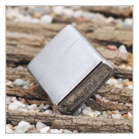 Zippo Brushed Brass 1941 Replica Silver - Img 3