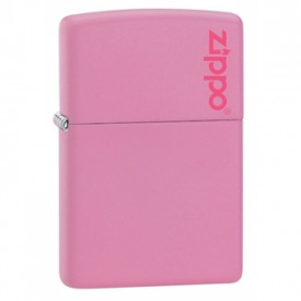 Zippo Pink Matte Logo