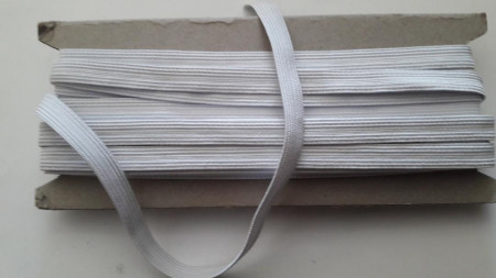 Elastic Oradea 8 mm, alb