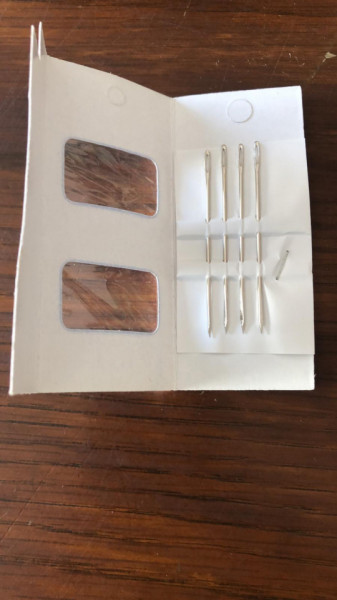 Ace cusut piele - set 4 buc