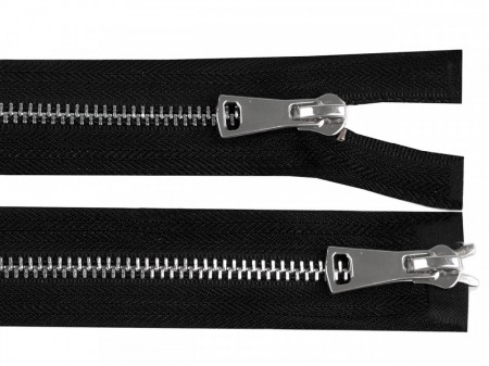 Fermoar metalic 5 mm detasabil cu 2 cursoare / bidirecțional 70 cm - Img 2