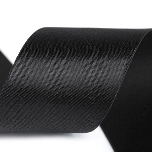 Elastic satinat, lățime 50 mm/negru/45 m