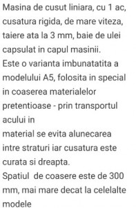 Masina de cusut JK- A6 - Img 2